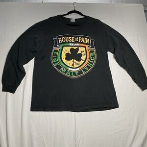 Vintage 1990s House of Pain Fine Malt Lyrics Band Tee LS Shirt Size XLarge